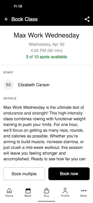 Concept Fitness Screenshot 2