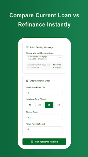 Mortgage Refinance & AI Payoff Screenshot 2