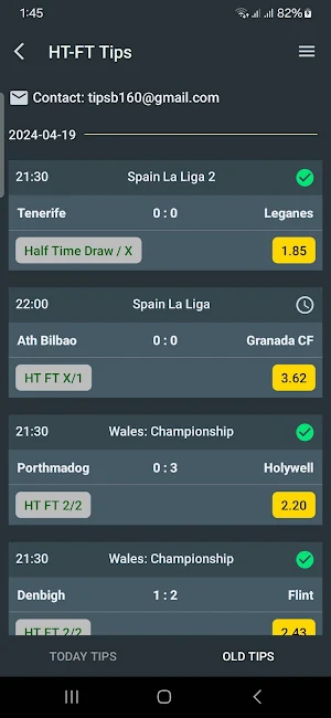 WW HT FT Betting Tips Screenshot 2