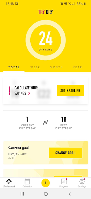 TRY DRY: The app for Dry January and beyond Screenshot 2