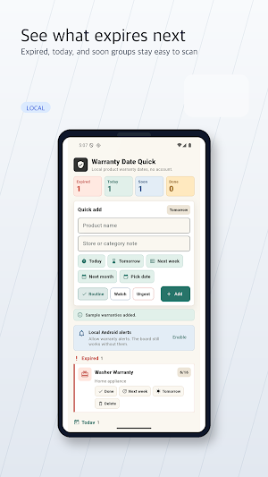Warranty Date Quick Screenshot 2