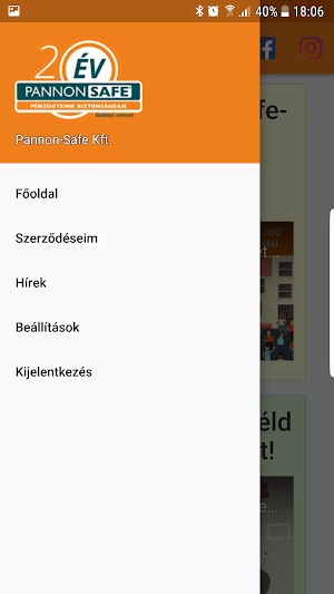Pannon-Safe Ügyfélzóna Screenshot 2