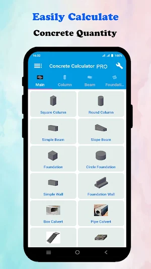 Concrete Calculator PRO Screenshot 0
