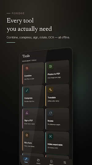 Foredge: PDF Reader & Signer Screenshot 1