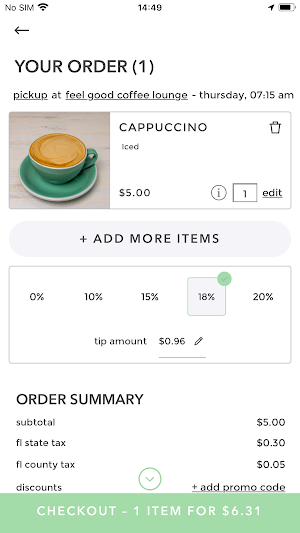 Feel Good Coffee Lounge Screenshot 3