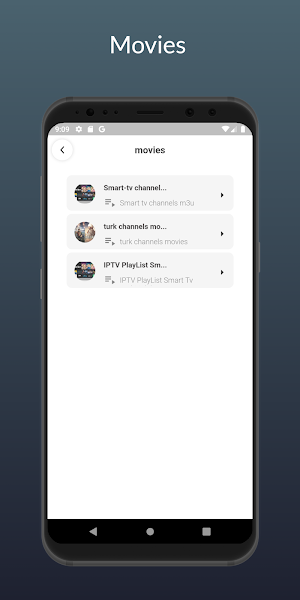 m3u play list Screenshot 2