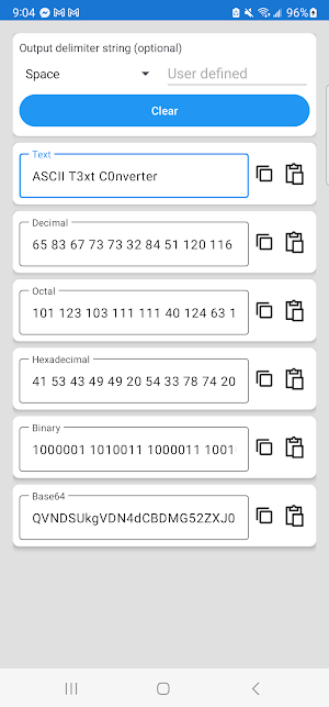 ASCII Text Converter Screenshot 0