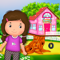 Build Tree Doll House: Little Home Builder Game
