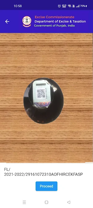 Excise QR Label Citizen App Screenshot 2