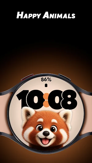 Happy Animals - Watch face Screenshot 0
