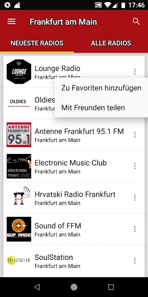 Radiosender Frankfurt am Main  Screenshot 1