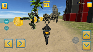 Motorbike Monster Escape 3D Screenshot 2