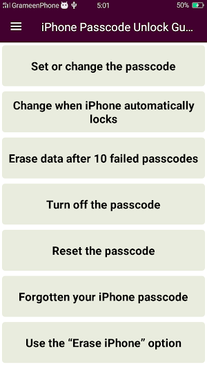 iPhone Passcode Unlock Guide Screenshot 0