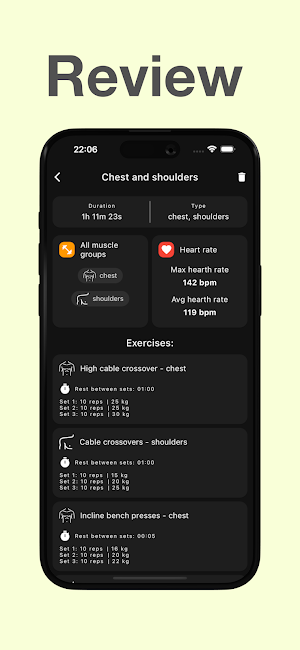 Fitness Journal: track workout Screenshot 1