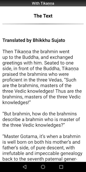 With Tikanna Sutta - Buddhism Screenshot 1