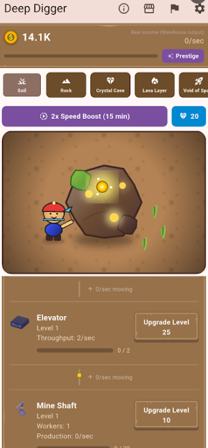 Deep Digger:Idle Mining Tycoon Screenshot 0