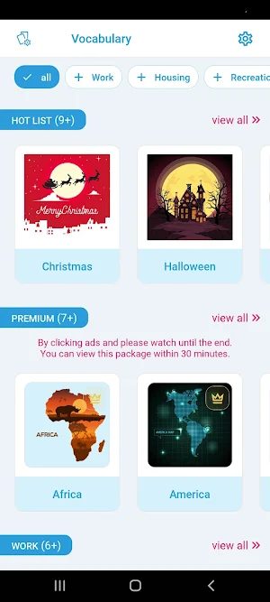 EFL Vocabularies Screenshot 0