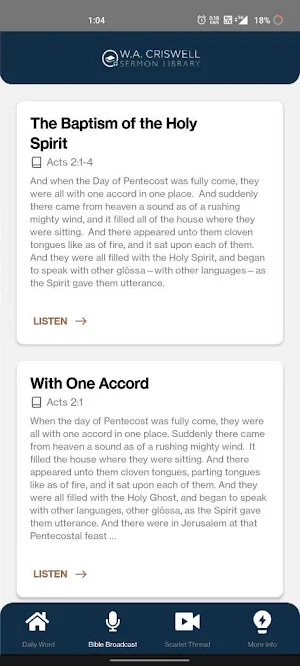 Criswell Sermon Library Mobile Screenshot 0