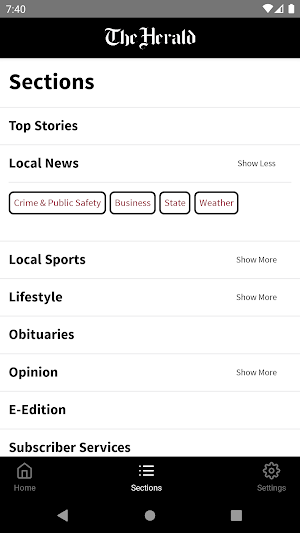 Monterey County Herald Screenshot 2