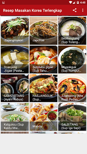 Resep Masakan Korea Terlengkap Screenshot 3