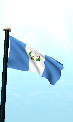 Guatemala Flag 3D Wallpaper Screenshot 1