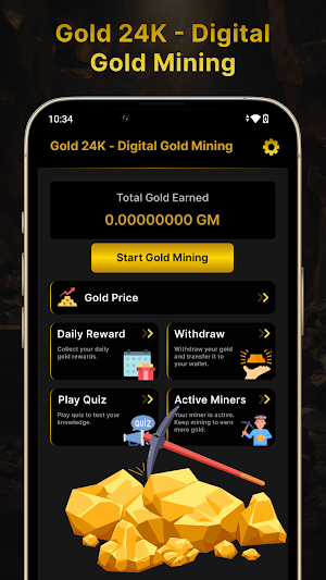 Gold 24K - Digital Gold Mining Screenshot 0