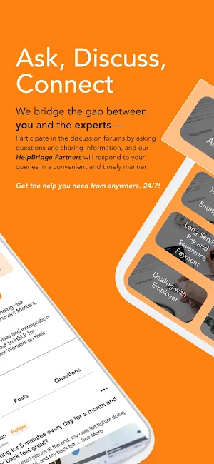HelpBridge: 24/7 Migrant Info Screenshot 1