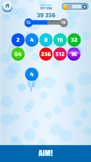 Merge Dots 2048 - shoot balls, solve puzzles Screenshot 2