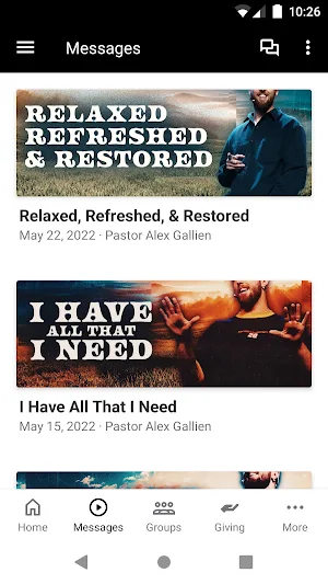 Overflow Church Screenshot 1