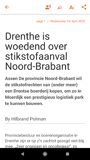 DVHN digitale krant Screenshot 3