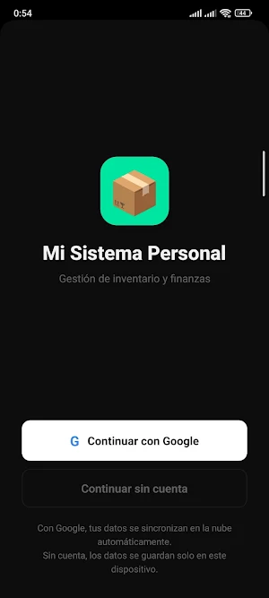 Mi Sistema Personal Screenshot 0