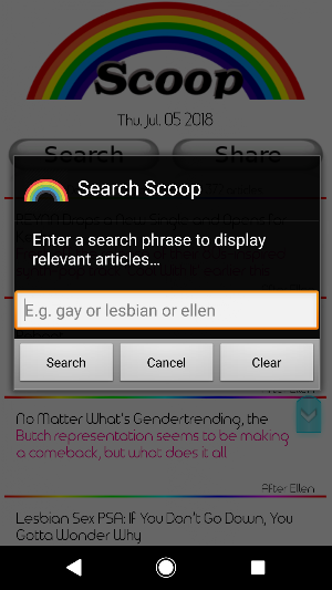 Scoop - Lesbian Gay Media (LGB Screenshot 1