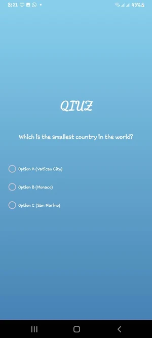 Quiz App Screenshot 1