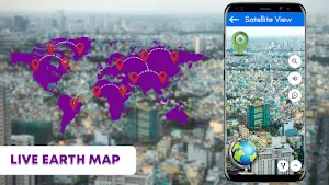 Live Earth Map & Navigation - Car Parking App 2021 Screenshot 0