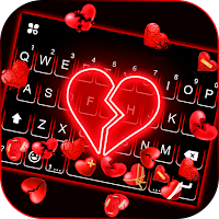 Broken Hearts Gravity Keyboard Background
