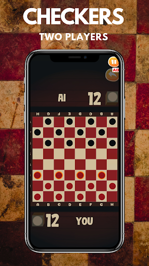 Checkers Two Player Screenshot 0