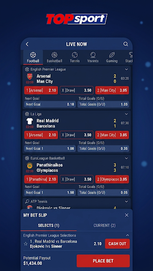TOPsport Screenshot 2
