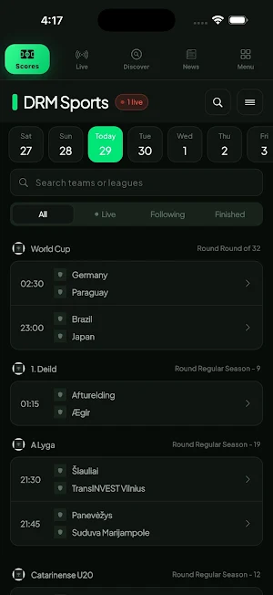 DRM Sports Live Screenshot 0