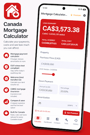 Mortgage Calculator Canada Screenshot 0