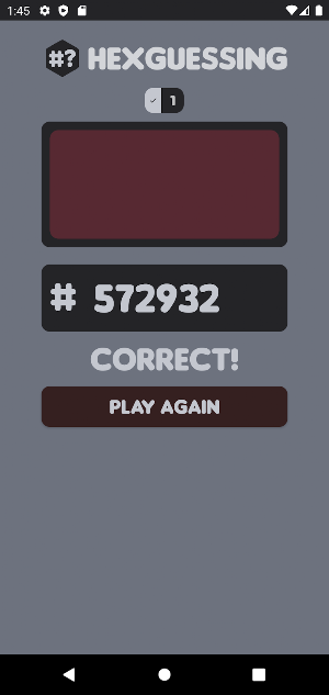 HEXGuessing Screenshot 2