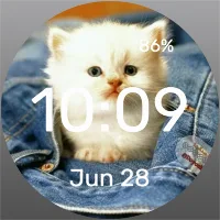 White Fluffy - Watch Face