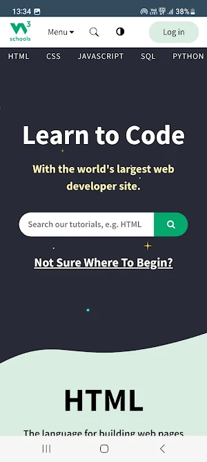 W3Schools : Learn To Code Screenshot 1