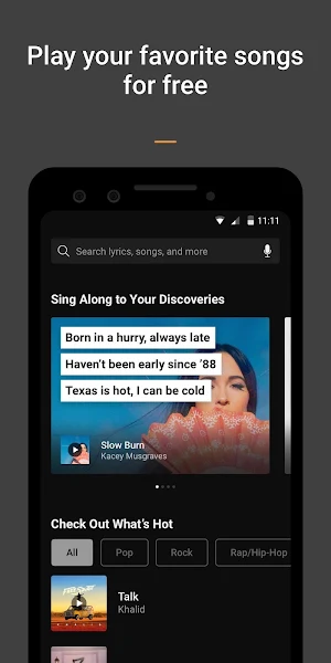 SoundHound - Music Discovery & Lyrics Screenshot 3