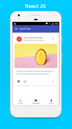 Matrecap (Material UI + React JS + Capacitor ) Screenshot 1