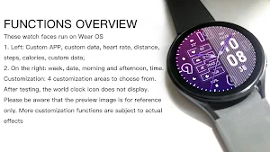 Colorful Fluorescent Wear OS Screenshot 2