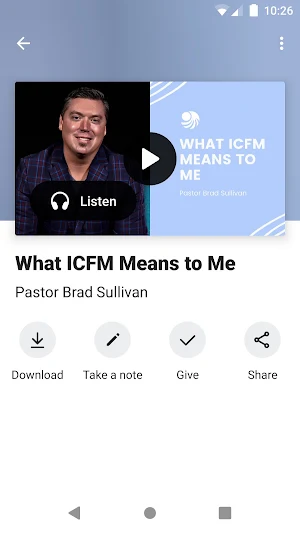ICFM App Screenshot 2