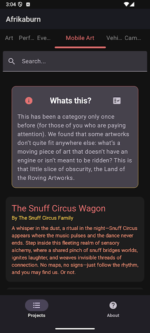 Afrikaburn Companion app Screenshot 1