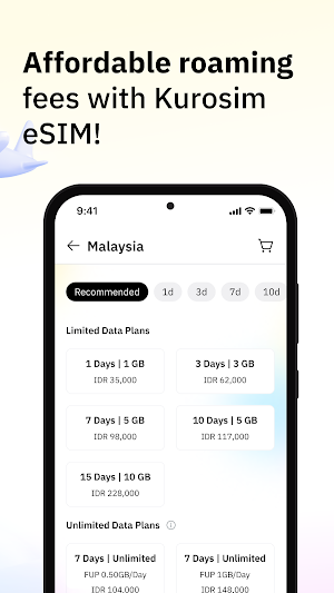 Kurosim: International eSIM Screenshot 1