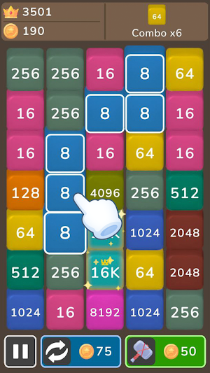 Merge and Blast + 2048 2248 Screenshot 1