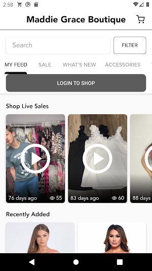 Maddie Grace Boutique Screenshot 1